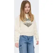 ONLY GIRLS Sweatshirt 'KOGCooper' estuque / preto / offwhite