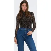 ONLY Camisa 'ONLErica' castanho / cappuccino / preto