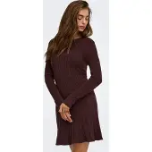 ONLY Vestido de malha 'ONLIBI' vermelho vinho