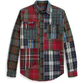 Ralph Lauren Camisa azul escuro / verde escuro / vermelho escuro / branco