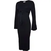 Mamalicious Vestido Midi De Manga Comprida New Siv Maternity