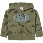 Gap Casaco em moletão 'NVLTY' azul claro / oliveira / verde escuro