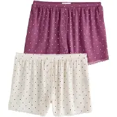 Next Calças de pijama ecru / bordeaux