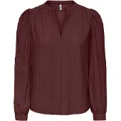ONLY Blusa 'ONLMINNA' castanho de castanha