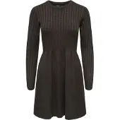 ONLY Vestido de malha 'ONLFIA' castanho escuro