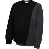 Mamalicious Pullover 'MLNewanne Iris' antracite / preto