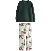 Next Pijama azul claro / abe / vermelho / offwhite