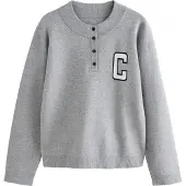 Next Pullover navy / cinzento / branco