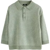 Next Pullover verde / offwhite