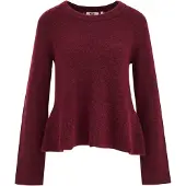 We fashion Pullover vermelho escuro