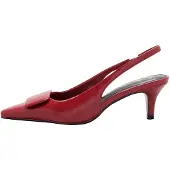 Lipsy Sapatos abertos atrás vermelho escuro