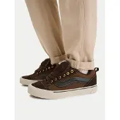 Vans Sapatilhas baixas 'Knu Skool' castanho escuro / preto