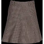 Gant para mulher. 4400276 Saia Houndstooth Flare taupe (38), Lã, Clássico