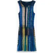 Desigual , Abito in maglia, PoliÉSter, Azul, M