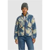 Urban Classics Casaco de velo creme / azul escuro