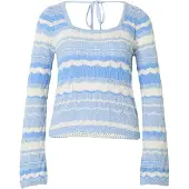 Estelou Pullover azul céu / azul claro / branco lã