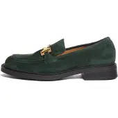 Flarelle Mocassins 'Oriana' verde escuro