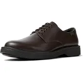 Camper para homem. K100998-002 Sapatos de couro castanho Norman (46), Marrom, Plano, Cordão, Casual