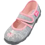 Beck Pantufa 'Tänzerin' cinzento / rosa / branco