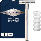 Gillette King C Shave & Edging Razor + 1 Recarga 1 Conjunto