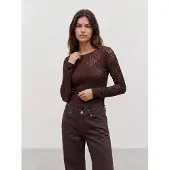 Vero Moda Camisa 'VMFLORA' castanho escuro