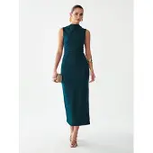 BWLDR Vestido 'Lana' verde escuro