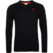 U.S. POLO ASSN. Pullover vermelho fogo / preto