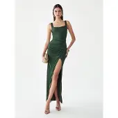BWLDR Vestido 'Carrie' verde escuro