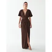 BWLDR Vestido de festa 'Jessi' castanho escuro