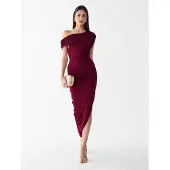 BWLDR Vestido 'Veleda' bordeaux