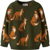Name it Pullover 'NMMOLA' conhaque / oliveira