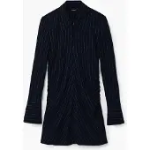 Desigual , Vestido slim listrado, Azul, XL