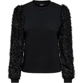 ONLY Sweatshirt 'ONLLAVIN' preto