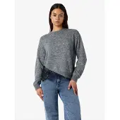 Noisy May Pullover 'NMPRESTON' acinzentado / preto