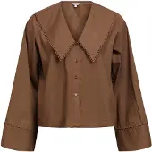 Object Blusa 'OBJHOPE' castanho