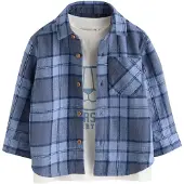 Next Camisa navy / azul pombo / azul escuro / offwhite