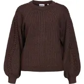 Object Pullover 'OBJHANNAH' castanho escuro