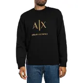 Armani Exchange Sweatshirt ouro / preto