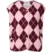 Pieces Colete 'PCKATTY' cor-de-rosa / vermelho vinho