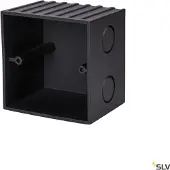 SLV Mobala caixa de encastrar, largura 8 cm, preto, plástico