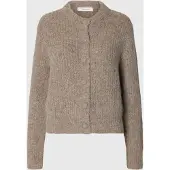 Selected Casaco de malha 'GABRIELLA' taupe
