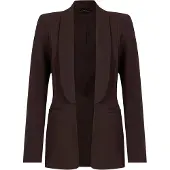 Anna field Blazer castanho escuro