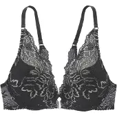 LASCANA Soutien cinzento-prateado / preto
