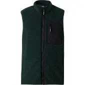 Volcom Colete 'MUZZER FUZZAR' verde escuro / preto