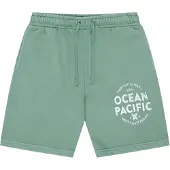 Ocean pacific Calças de desporto 'Reefbreak' verde / branco
