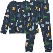 Liewood Pijama 'Wilhelm' bege claro / navy / amarelo dourado / verde escuro