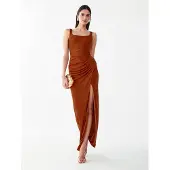 BWLDR Vestido 'Carrie' castanho