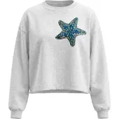 IZIA Sweatshirt azul / branco