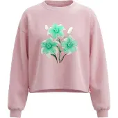 IZIA Sweatshirt mistura de cores / rosa claro