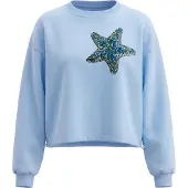 IZIA Sweatshirt azul claro / ouro / prata